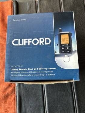 5305x Clifford New 2-way Lcd Remote Start And Security System
