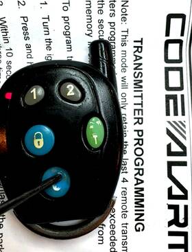 Catxsrt1 Code Alarm Xr91p 1-way Prestige 5 Button Replacement Remote Control Transmitter Car Starter