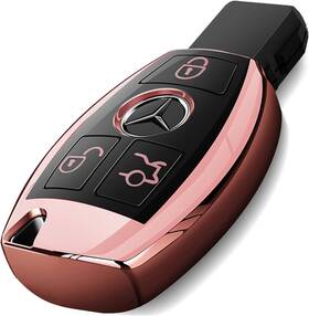 Mb04 Componall For Mercedes Benz Key Fob Cover Case C E Rose Gold