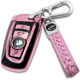 Creativity 715723183991 Bmw Key Fob Cover - Soft Tpu Compatible With X1 X3 X4 X5 M3 M5 Pink