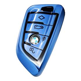 Creativity 718387511285 Bmw Key Fob Cover Soft Tpu Compatible With F30 F45 G20 X1 X3 X5 M5 Blue