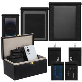 Dansydaisy Zhu-dansydaisy-0761 Faraday Box And Bags Set 8 Pack For Car Keys Signal Blocking Rfid