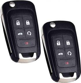 Darycom Repair Forchevy20102021 Key Fob Replacement For Chevy Gmc Buick 2010 2021 - 5 Button Remote Pack Of 2