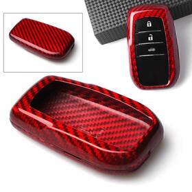 Dictorcoltd 310002361307 Remote Key Fob Shell Protector Cover Case For Toyota Corolla Camry Crown Red