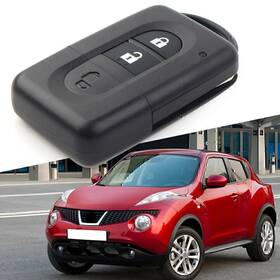 Dictorcoltd 550748579080 Remote Car Key Shell Case 2 Button For Nissan Micra Xtrail Qashqai Juke Duke Fob