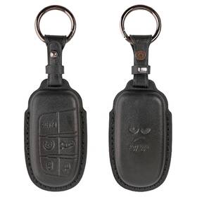 1086u1617 Dont Touch My Key Leather Fob Chain For Jeep Dodge Chrysler Accessories Cover Case Ring Pouch