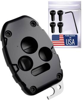 Dubbs Hardware 683404249307 Honda Key Fob Shell - Durable Crack-resistant Easy Diy Install Black