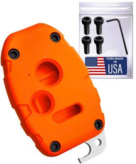 Dubbs Hardware 683404249390 Honda Key Fob Shell - Durable Crack-resistant Easy Diy Blaze Orange