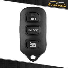 Ec057022p01 E-carpartstore Fits 2001-2009 1999-2009 Toyota Sequoia 4runner Remote Car Key Fob Shell Cover