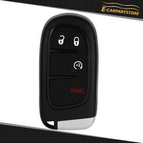 Ec125764p01 E-carpartstore Fits Jeep Cherokee 2014 2015-2021 Smart Remote Key Shell Case Fob 4button