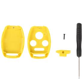 Ec128810p01 E-carpartstore Yellow For Honda Accord Civic Pilot Cr-v Remote Key Fob Shell Case Screw Driver