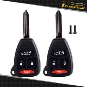 Ec802568p01 E-carpartstore 2 Fits 2005-2007 Jeep Grand Cherokee Remote Car Keyless Entry Key Fob