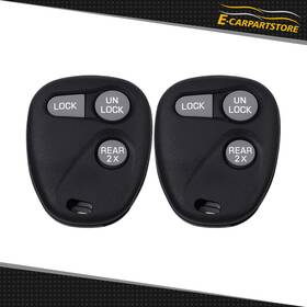 Ecp835849st E-carpartstore 2 Keyless Entry Remote Key Fob Replacement For Chevrolet Suburban 1997-2000