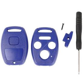 E12880801cp Eccpp Remote Key Fob Shell Case With Screw Driver For Honda Accord Civic Pilot Cr-v Blue