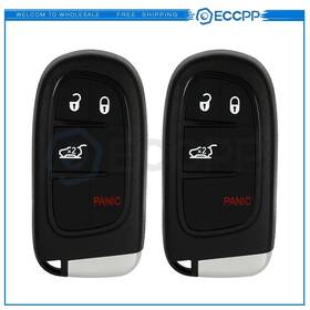 Eccpp Ecp83416106p 2 For Jeep Cherokee 2014 2015 2016 2017 2018-2020 Key Shell Remote 4 Buttons