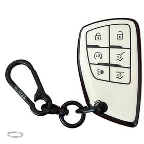 Shell0-7 Ejoaoje Smart Key Protective Shell For Chevy Fob Cover With Keychain Fits