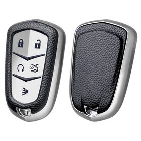 Elohei 735157499611 Key Fob Cover For Cadillac Escalade Cts Srx Xt5 Ats Sts Ct6 - Tpu