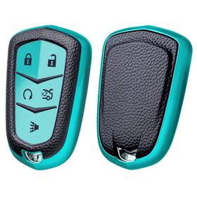 Elohei 735157500157 Key Fob Cover For Cadillac Escalade Cts Srx Xt5 Ats Sts Ct6 - Tpu Protection