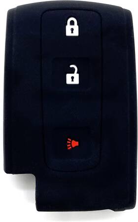 Ez-2336 Ezzy Auto 3 Buttons Black Silicone Remote Smart Key Cover Holder Case Jacket