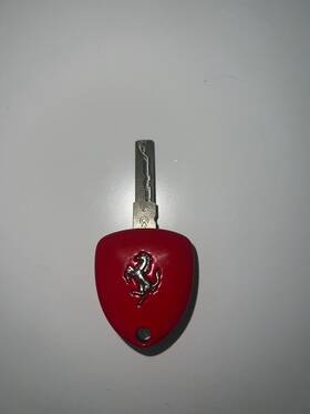 600lt Ferrari Oem Worn 3 Button Remote Head Key Fob Tested Pre-owned
