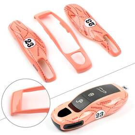 Flashbuyeasy 550749843456 For Porsche Cayenne Panamera 911 Remotes Key Fob Auto Pink Pig Case Shell Cover