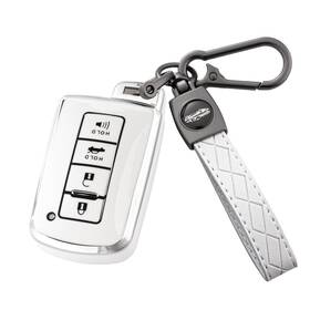 Lgbtoyotad4 Flensent Key Fob Cover With Keychain For Toyota Highlander Sequoia Rav4 Camry 20122019