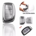 Fo47s  Xotic Tech Full Cover Silver Soft Tpu Smart Key Fob