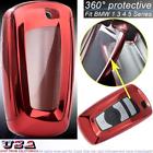 Fo51r  Xotic Tech Glossy Red Tpu Full Sealed Keyshell Cover Protect