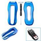 Fo67b Xotic Tech Blue Alloy Aluminum Car Key Case Shell Cover Fo67b Xotic Tech Blue Alloy Aluminum Car Key Case Shell Cover