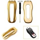 Fo67gd Xotic Tech Gold Alloy Aluminum Car Key Case Shell Cover