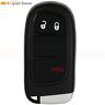 9981235 For Jeep Cherokee 2014-2019 3 Buttons Uncut Keyless Remote Entry Key Shell Case