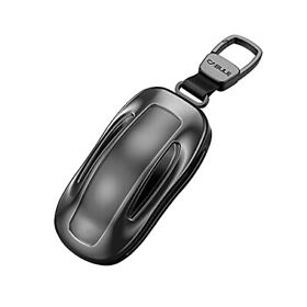 For Tesla Model 3 Y S Key Fob Cover Starry Gray Alloy Steel