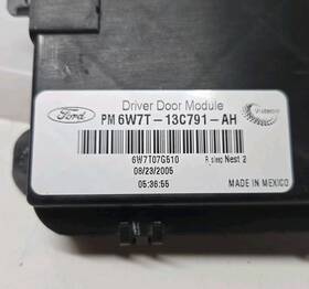 6w7t-13c791-ah Ford Crown Victoria Driver Door Module Pm Grand Marquis