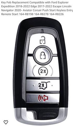 C07087-wyt Ford L-8-1 C07087 Key Fob Replacement Compatible With Remote Start