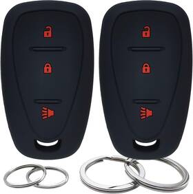 Gfdesign Kcscv63b201 2 Pack Silicone Key Fob Cover For Chevrolet Chevy Remote Case Protector