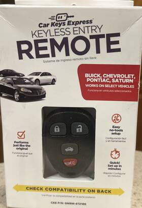 Gmrm-4tz1re Gm Keyless Entry Remote Buick Pontiac Chevrolet Saturn New #krbpcs