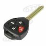 Gold-2099yf013 Hukyu Buttons Replacement Remote Key Fob Shell Case 612010466396