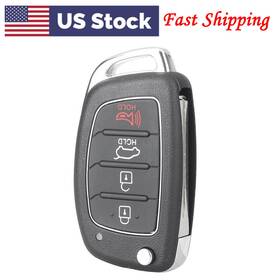 Ix45 Goodcde 420018633906 Keyless 4 Buttons Remote Key Fob Shell Case For Hyundai Santa Fe 2013-2014