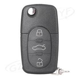 Goodpartscenterus 421114690299 Remote Key Fob Shell Case Keyless 3 Buttons Cover Fit Audi A2 A3 A4 A6 A8 Tt Car