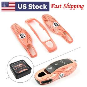 Goodpartscenterus 550741188791 For Porsche Cayenne Panamera 911 Remotes Key Fob Pink Pig Case Shell Cover