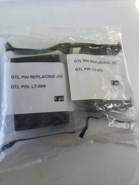 Gtl-lt-071 Gtl Lot Of 2 Roll Pin Replacement Jig Set Flip Key Black Plastic Global Tecspro