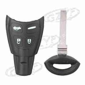 Gzyf 421117103062 4 Button Remote Fob Key Shell/case Blade Kit For 2003-2007 Saab Soft