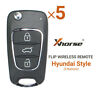 H01sa1809-1 Xhorse Universal Wireless Flip Remote Key Buttons For Hyundai Type