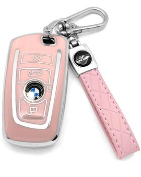 Bm01 Haoyoumei 718387511353 Tpu Key Case For Bmw 1 2 3 4 5 6 7 X1 X3 X4 X5 M5 M6 - 360 Protection Pink