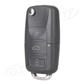 Hkseller-au 323456487073 Remote Key Cover Fob Shell Case Uncut Blade For Jetta Passat Golf 3 Buttons