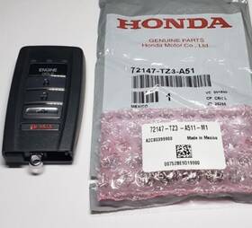 72147-tz3-a51 Honda Oem Part No. Smart Keyless Proximity Fob Transmitter - Acura 72147-tz3-a51 Honda Oem Part No. Smart Keyless Proximity Fob Transmitter - Acura