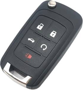 Horande 614993940238 5 Buttons Replacement Key Fob Cover Case Fit For Chevy Malibu Cruze Camaro Vo