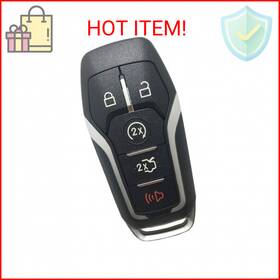 Horande 884667552245 Smart Key Fob Shell Case Fit For Ford Fusion Mustang Explorer Edge 5 Buttons