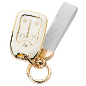 Keychain01 Houtian For Chevy Key Fob Cover With Keychain 2019 2020 2021 2022 2023 Gm