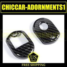 Cca20250401013 Hthe 2x Carbon Fiber Car Key Fob Protector Skin Case Cover For Ford F150 Raptor 09-14